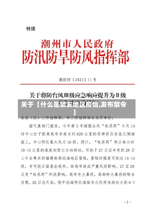 关于【什么是禁发地区疫情,发布禁令】