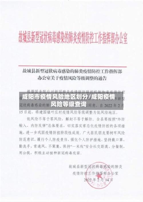 咸阳市疫情风险地区划分/咸阳疫情风险等级查询-第2张图片