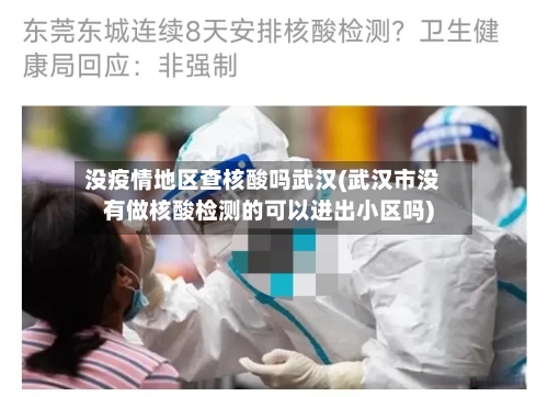 没疫情地区查核酸吗武汉(武汉市没有做核酸检测的可以进出小区吗)