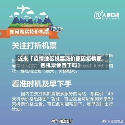 近来【疫情地区机票涨价原因疫情原因机票便宜了吗】