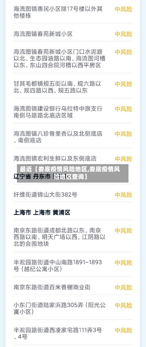 最近【娄底疫情风险地区,娄底疫情风险地区查询】