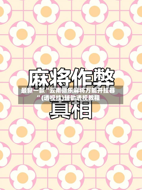 最新一款“云南微乐麻将万能开挂器”(透视挂)辅助透视教程