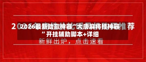 2026最新助赢神器“大唐麻将挂神器”开挂辅助脚本+详细-第2张图片