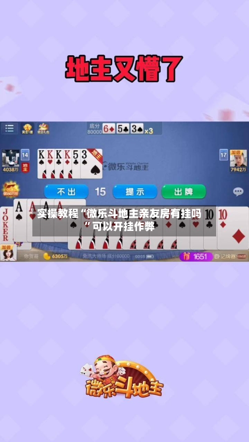 实操教程“微乐斗地主亲友房有挂吗”可以开挂作弊-第2张图片