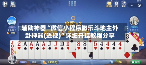 辅助神器“微信小程序微乐斗地主外卦神器(透视)”详细开挂教程分享-第2张图片