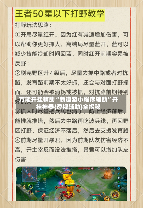 万能开挂辅助“新道游小程序辅助”开挂神器{透视辅助}全揭秘-第3张图片