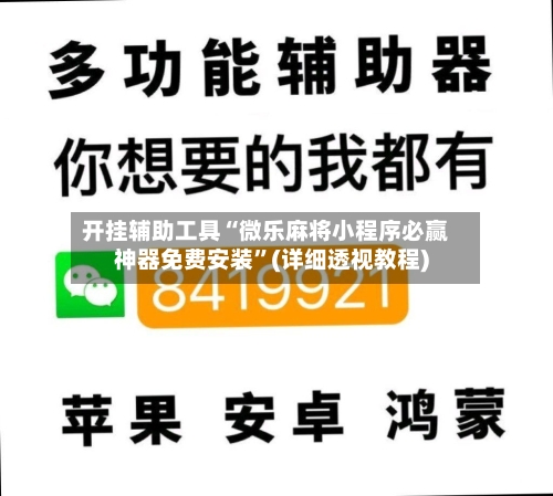 开挂辅助工具“微乐麻将小程序必赢神器免费安装”(详细透视教程)