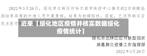 近来【绥化地区疫情并核实数据绥化疫情统计】