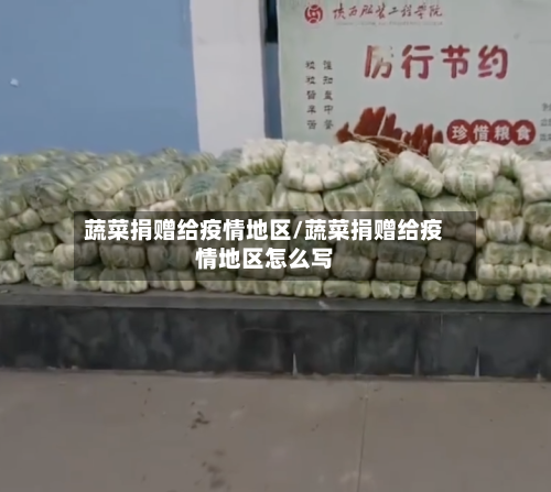 蔬菜捐赠给疫情地区/蔬菜捐赠给疫情地区怎么写