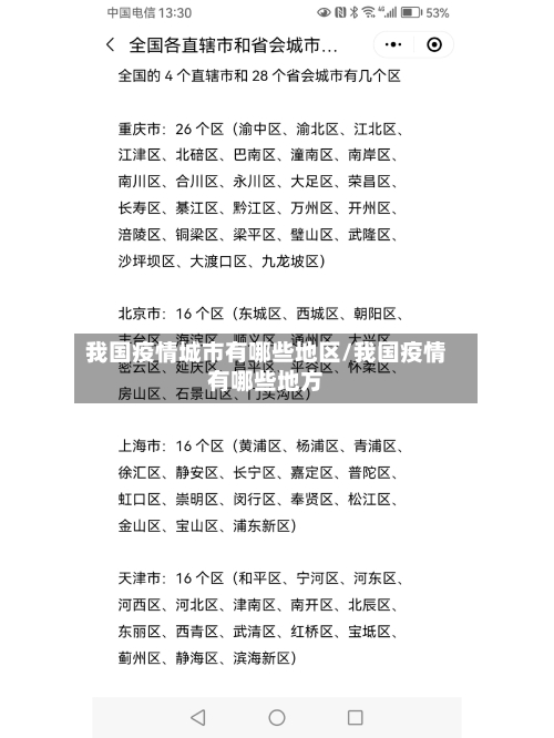 我国疫情城市有哪些地区/我国疫情有哪些地方-第2张图片